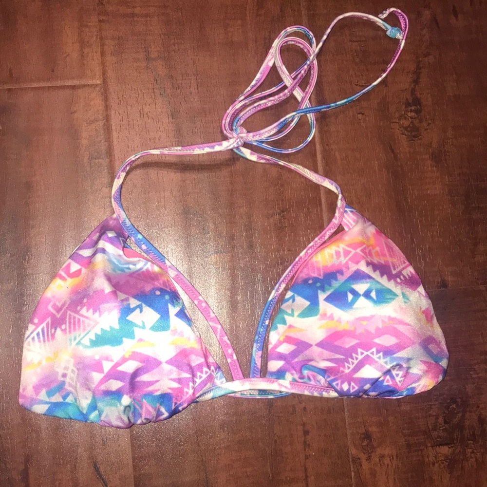 Colorful bikini top